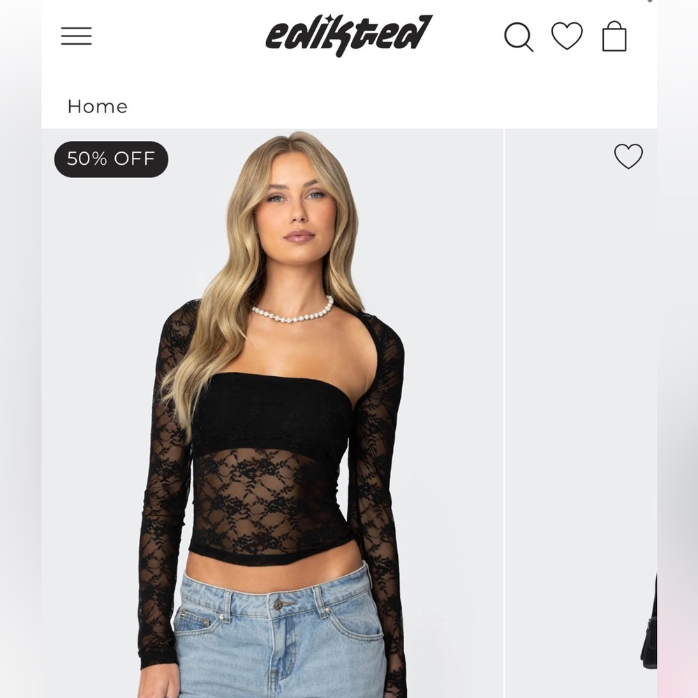 Edikted lace top